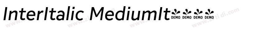InterItalic MediumIt字体转换